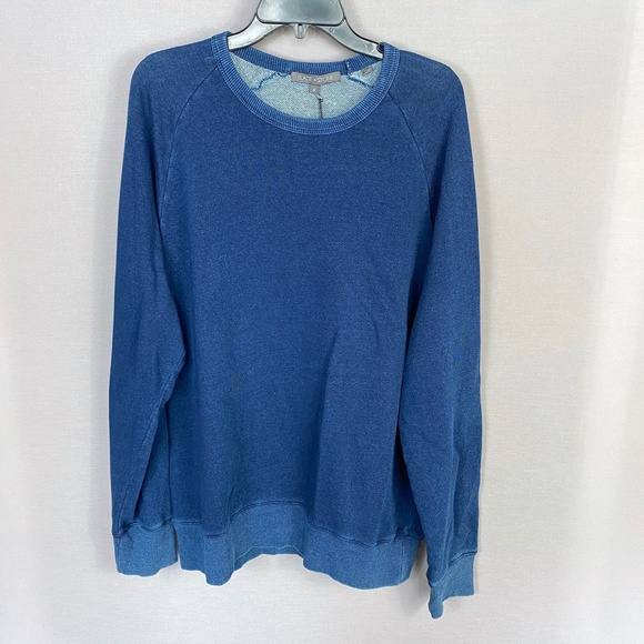 SLATE & STONE Mens Cooper OverDye Raglan Sweatshirt in Lake Blue Size XL… - Picture 2 of 7
